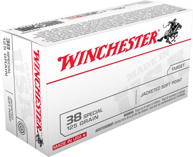 Picture of Winchester Ammo USA38SP USA  38Special 125gr Jacketed Soft Point 50 Per Box/10 Case