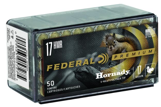 Picture of Federal P771 Premium Varmint & Predator 17HMR 17gr Hornady V-Max 50 Per Box/60 Case