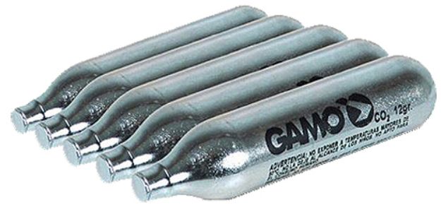 Picture of Gamo 621247054 OEM CO2 Cylinder 12 gram 5 Pack