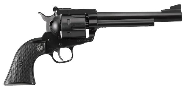 Picture of Ruger 0316 Blackhawk  357 Mag 6 6.50" Blued Alloy Steel Barrel, Cylinder & Frame, Black Checkered Rubber Grip, Transfer Bar Safety, Exposed Hammer