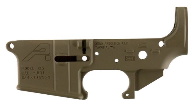 Picture of Aero Precision APAR501302C Gen 2 Receiver Multi-Caliber Flat Dark Earth Cerakote Finish 7075-T6 Aluminum Material with Mil-Spec Dimensions for AR-15