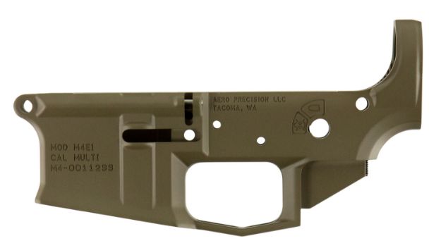 Picture of Aero Precision APAR600002C M4E1 Receiver Multi-Caliber Flat Dark Earth Cerakote Finish 7075-T6 Aluminum Material with Mil-Spec Dimensions for AR-15