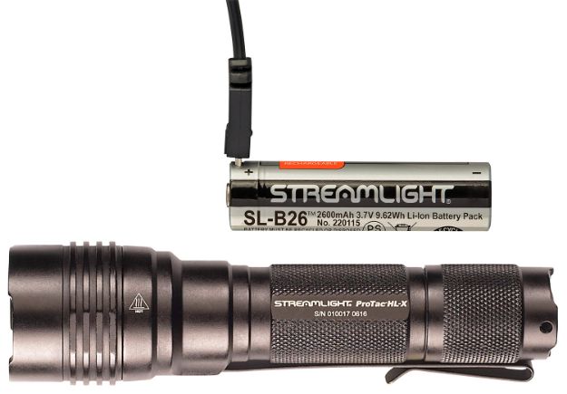 Picture of Streamlight 88084 ProTac HL-X USB Flashlight  Black Anodized 65/400/1000 Lumens   White LED