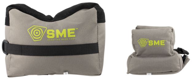 Picture of SME SMEGRF Front & Rear Gun Rest  Inert Poly Bead Filled Shooting Bags, Suede Leather Topper, Non-Slip Bottom, 600D Polyester