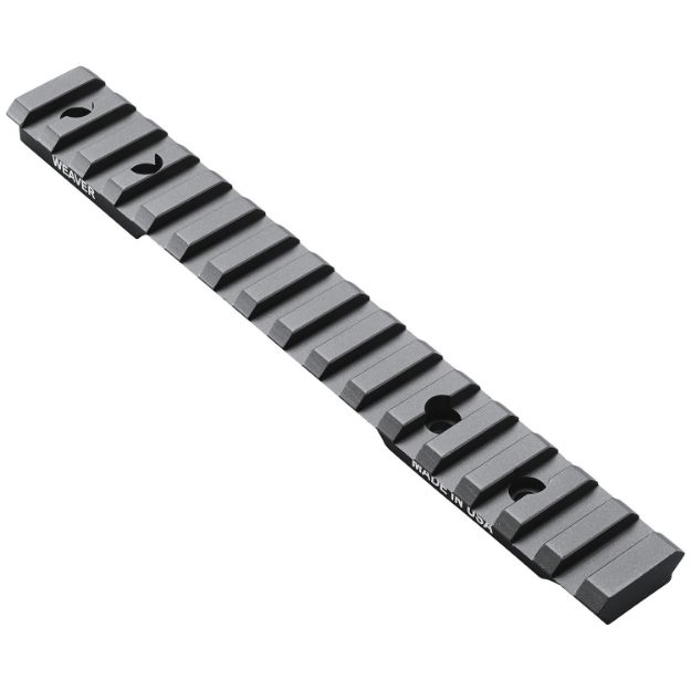 Picture of Weaver Mounts 99477 Multi-Slot Base  Extended Black Anodized Aluminum Fits Winchester XPR Short Action