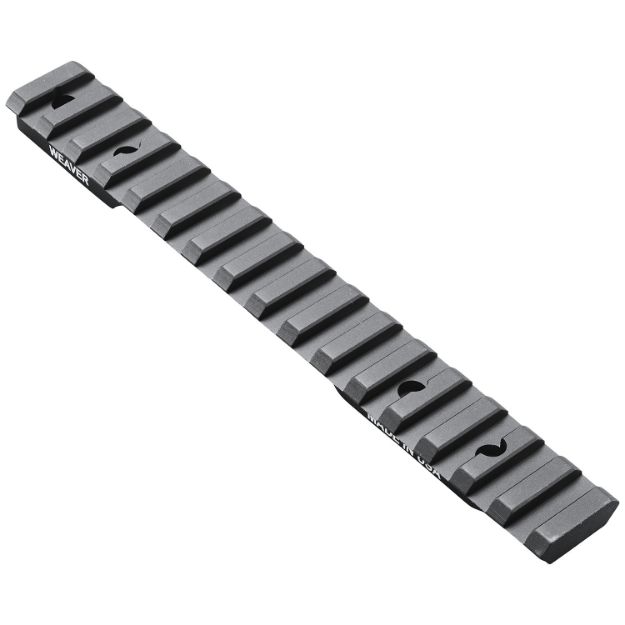 Picture of Weaver Mounts 99481 Multi-Slot Base  Extended Black Anodized Aluminum Fits Winchester 70 Short Action