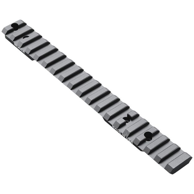 Picture of Weaver Mounts 99501 Multi-Slot Base  Extended Black Anodized Aluminum Fits Remington 700/Howa 1500 Long Action