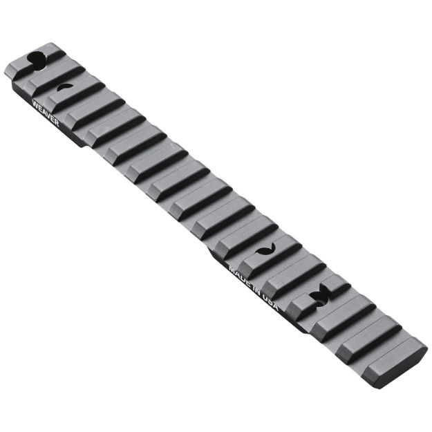 Picture of Weaver Mounts 99503 Multi-Slot Base  Extended Black Anodized Aluminum Fits Remington 700 Short Action