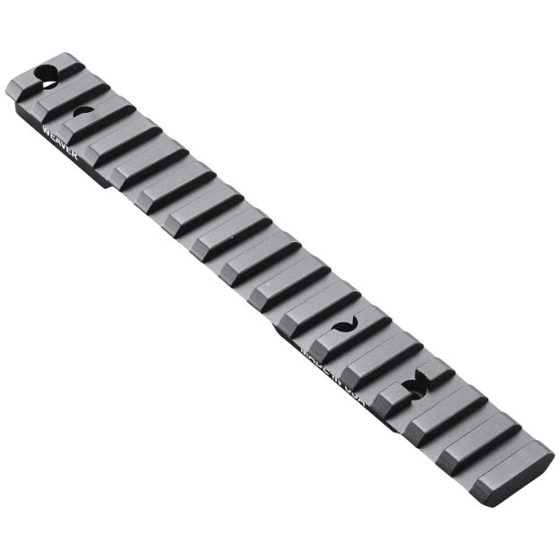 Picture of Weaver Mounts 99504 Multi-Slot Base  Extended Black Anodized Aluminum Fits Remington 700 Short Action 20 MOA