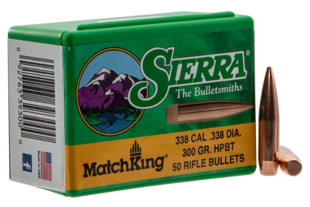 Picture of Sierra 9300T MatchKing  338Cal 300gr Hollow Point Boat Tail 50/Box