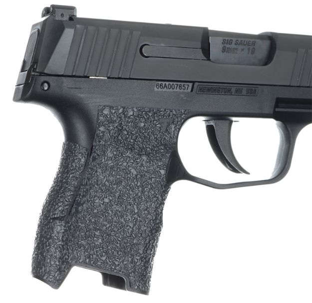 Picture of Talon Grips 021R Adhesive Grip  Textured Black Rubber for Sig P365