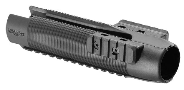 Picture of FAB Defense FXPRMO PR-MO Rail System for Mossberg 500/ 590/ Shockwave/ Maverick 88 7.91" OAL Black Reinforced Polymer