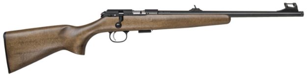 Picture of CZ-USA 02335 CZ 457 Scout Youth 22 LR 1rd 16" Black Nitride Steel Threaded Barrel Black Nitride Steel Receiver Beechwood Fixed American Style Stock Right Hand