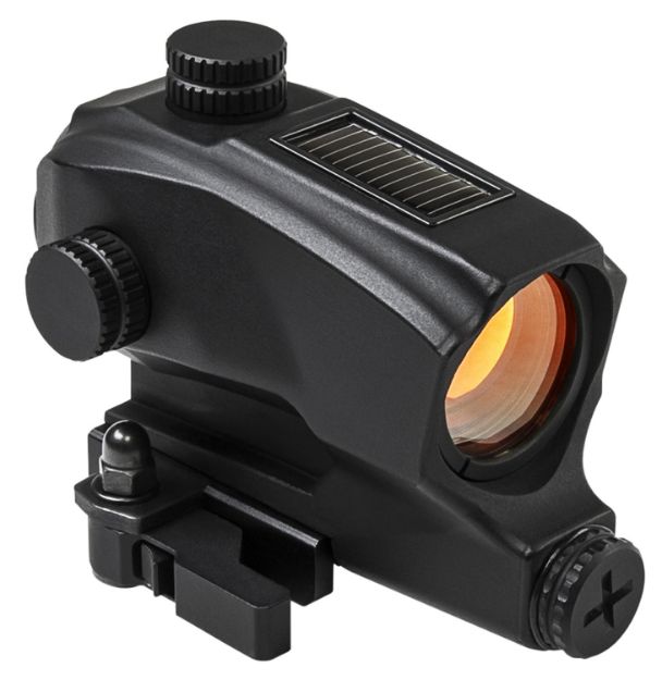 Picture of NcStar VDBSOL130 SPD Solar Reflex Sight  Black Anodized 1 x 27 mm 2 MOA Red Dot Quick Release