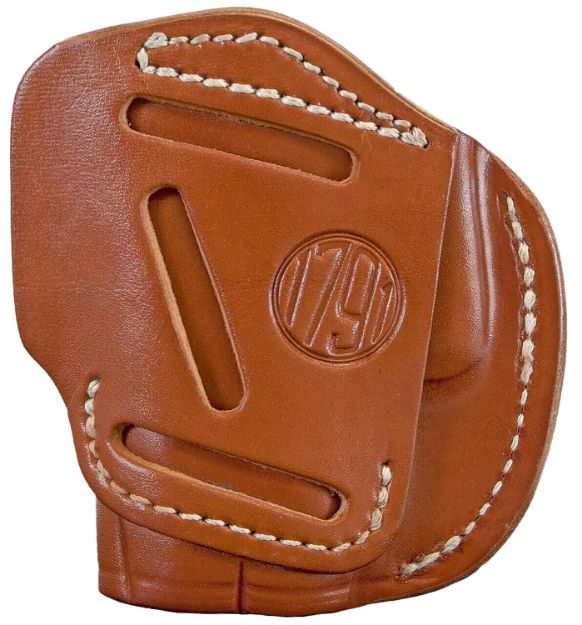 Picture of 1791 Gunleather 3WH2CBRA 3-Way  IWB/OWB Size 02 Classic Brown Leather Belt Loop Compatible w/ Ruger LCP Compatible w/ Glock 42 Compatible w/ S&W Bodyguard Ambidextrous Hand