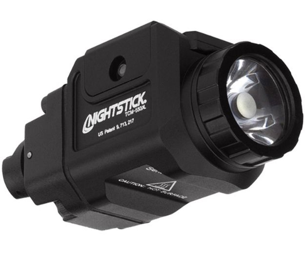 Picture of Nightstick TCM550XL Compact Weapon-Mounted Light  Black Anodized 550 Lumens White LED