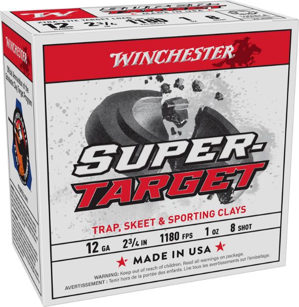 Picture of Winchester Ammo TRGTL128 Super-Target Xtra-Lite 12Gauge 2.75" 1oz 8Shot 25 Per Box/10 Case