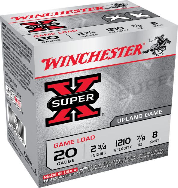 Picture of Winchester Ammo XU208 Super X Game Load 20Gauge 2.75" 7/8oz 8Shot 25 Per Box/10 Case