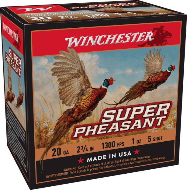 Picture of Winchester Ammo X20PH5 Super Pheasant Magnum High Brass 20Gauge 2.75" 5Shot 25 Per Box/10 Case