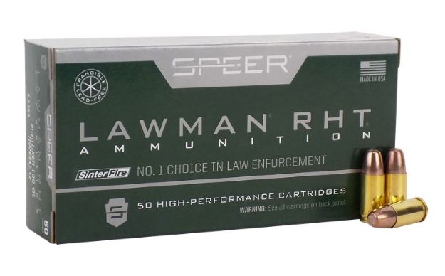 Picture of Speer 53365 Lawman Training RHT 9mmLuger 100gr SinterFire Frangible 50 Per Box/20 Case