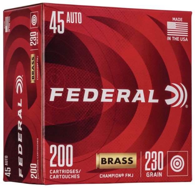 Picture of Federal WM52332 Champion Training 45ACP 230gr Full Metal Jacket 200 Per Box/5 Case