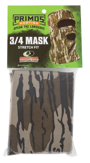 Picture of Primos PS6665 Stretch Fit  Mossy Oak Original BottomLand Neoprene 3/4 Face Mask OSFA