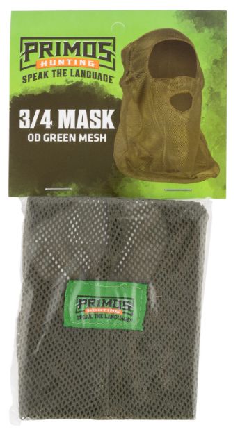 Picture of Primos PS6662 Mesh  OD Green Mesh 3/4 Face Mask OSFA