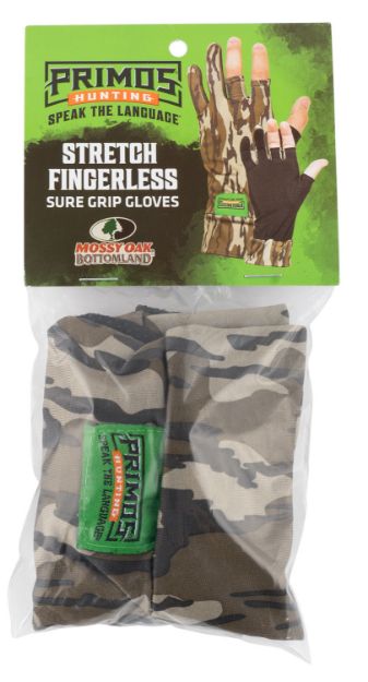 Picture of Primos PS6681 Stretch Fit  Mossy Oak Original BottomLand Fingerless Neoprene OSFA