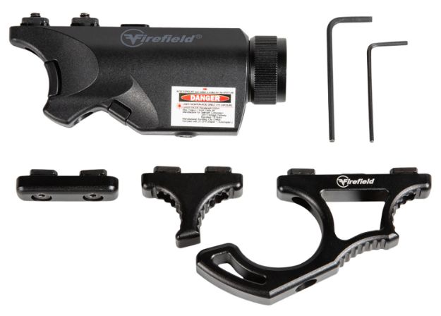 Picture of Firefield FF35010K Rival XL Foregrip Flashlight Red Laser Combo Kit  Matte Black 75/150 Lumens White LED Light