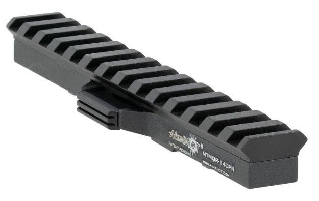 Picture of AimShot MTMQR140PR Quick Release M-Lok Adapter Picatinny Rail  Black Anodized