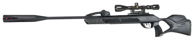 Picture of Gamo 611003865554 Swarm Magnum 10X Gen 3 Gas Piston 22 10rd Shot Black Black Steel Barrel Black Receiver Black All Weather Lightweight Thumbhole Stock Scope 3-9x40mm