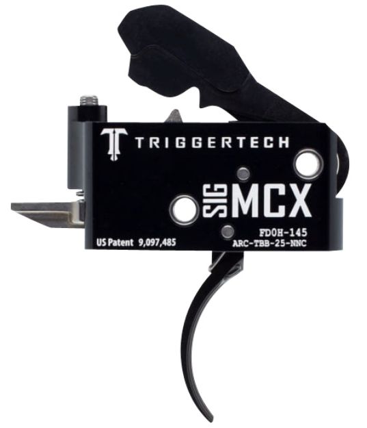 Picture of TriggerTech ARCTBB25NNF Adaptable  Two-Stage Flat Trigger with 2.50-5 lbs Draw Weight & Black PVD Finish for Sig MCX