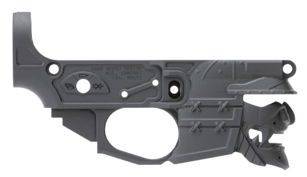 Picture of Spikes STLB630 Rare Breed Samurai Stripped Lower Receiver Multi-Caliber 7075-T6 Aluminum Black Anodized for AR-15