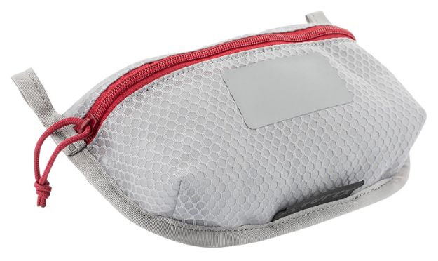 Picture of Vertx VTX5195AGYNA Overflow Pouch 2 pk, Small Size made of White Nylon with Mesh & Red Accents, YKK Zipper & Durable Hook Back Panels 5" W x 5" H Dimensions