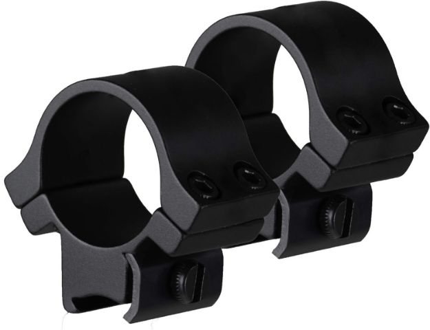 Picture of TruGlo TGTG8961B3 Lightweight Scope Rings  Matte Black 1" Medium 4 Screws (2 Per Side)