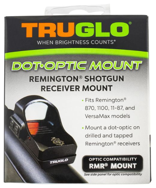 Picture of TruGlo TGTG8955R2 Shotgun Receiver Mount  Black Remington Trijicon RMR