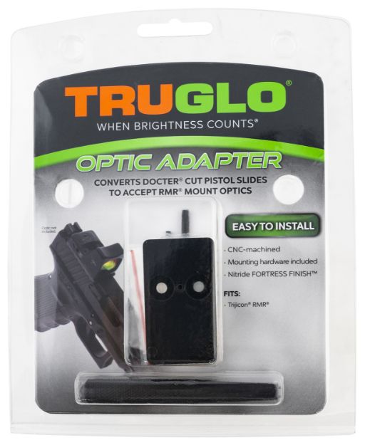 Picture of TruGlo TG-TG8952C Red Dot Sight Adapter RMR Mount Aluminum Nitride Fortress Trijicon