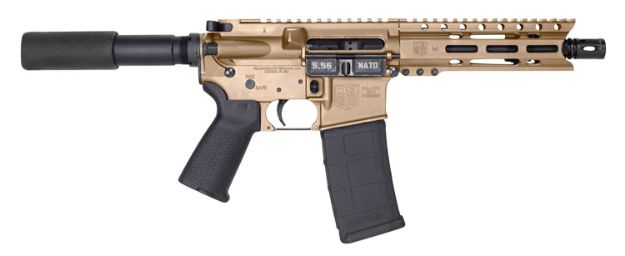 Picture of Diamondback DB1912K061 DB15 AR Pistol Carbine Length 5.56x45mm NATO 30+1 7" Heavy Barrel w/A2 Flash Hider, 6" M-Lok Handguard, Flat Dark Earth Buffer Tube Foam Pad Stock, Magpul MOE Grip