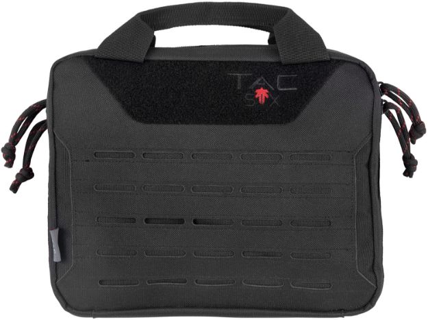 Picture of Tac Six 10814 Crew Tactical Pistol Case Black 600D Polyester 2 Handguns