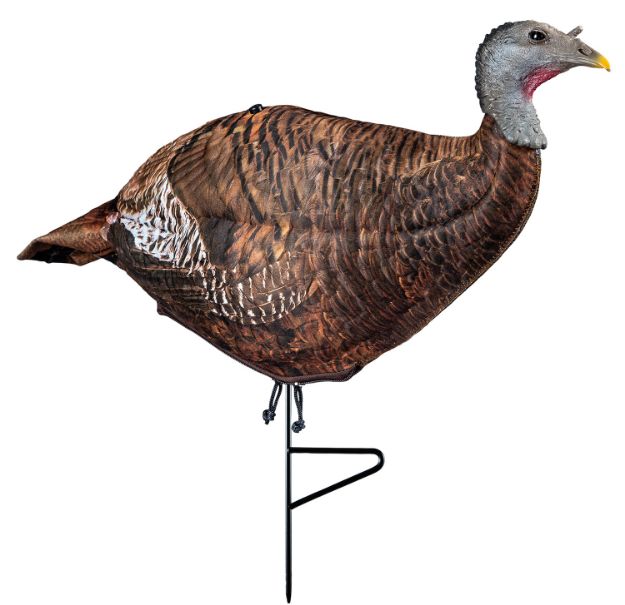 Picture of Primos 69070 Photoform Leading Hen Turkey, Lightweight/Flexible/Collapsible Foam, Life Like Head Detail