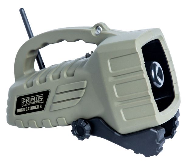 Picture of Primos 3851 Dog Catcher 2  Electronic Call Multiple Sounds Attracts Predator Attracts Multiple Features Integrated Remote Green