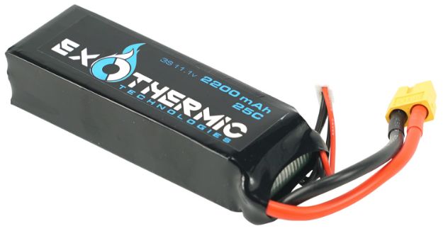 Picture of Exothermic Technologies BATTERY2200 Spare Battery  Black 11.1 Volts Lithium Polymer 2200 mAh