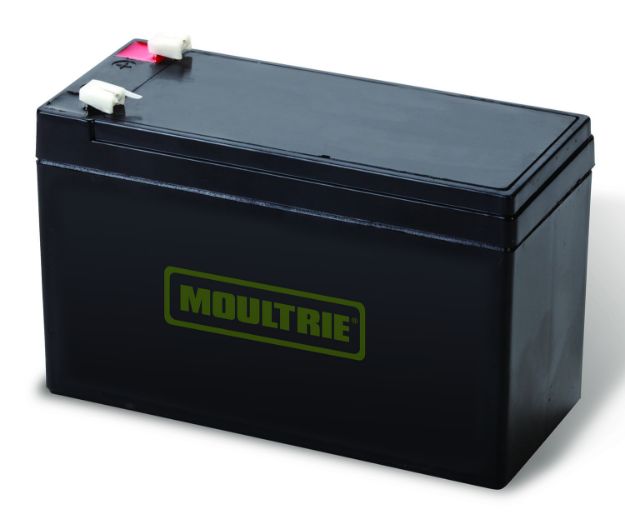 Picture of Moultrie MCA13093 12V Rechargeable Battery  Black Compatible w/Moultrie Feeders