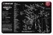 Picture of TekMat TEKR17BER92 Beretta 92 Cleaning Mat Beretta 92 Parts Diagram 11" x 17"