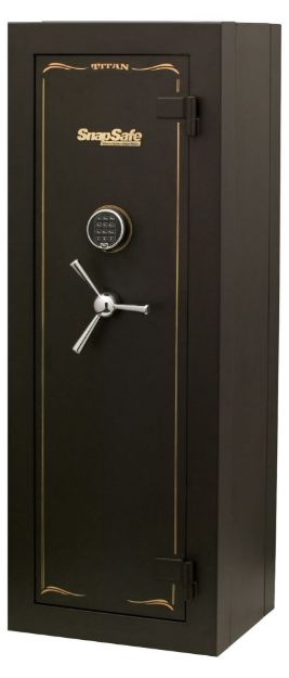 Picture of SnapSafe 75010 Titan Modular Safe Access Code/Key Entry, Black 9 Gauge Steel, 9 Gun Slots, 12+ Long  Gun Capacity