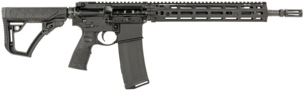 Picture of Daniel Defense 0219110613047 M4A1 RIII 5.56x45mm NATO 14.50" 30+1, Black, OEM Stock & Grip, 12.50" M-Lok Handgaurd, Ambi Controls, Pinned & Welded Flash Hider