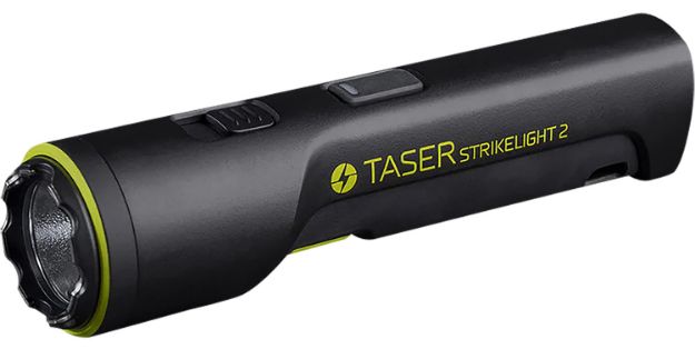 Picture of AXON/TASER (LC PRODUCTS) 100245 StrikeLight 2 Stun Gun Black Includes Wrist Strap/ USB Charging Cable