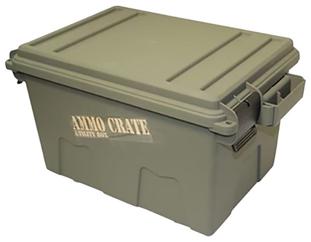 Picture of MTM Case-Gard ACR718 Ammo Crate Utility Box Army Green Polypropylene