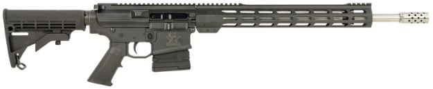 Picture of Great Lakes Firearms GL10308SSBLK AR-10  308 Win 20+1 18" Stainless, Black Rec, M-Lok Handgaurd, Carbine Stock, A2 Grip, Muzzle Brake