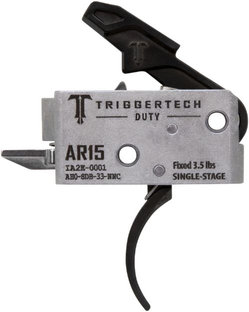 Picture of TriggerTech AH0SDB33NNC Duty  Curved Trigger Single-Stage 3.50 lbs Draw Weight Fits AR-15